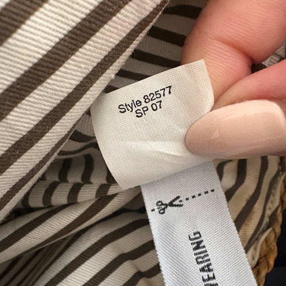 J.Crew Woven Seagrass Tote | Black Leather Handles | Large Beach Vacation Bag - Picture 6 of 6